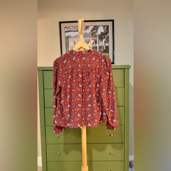 DÔEN JOSSELINE TOP IN ROUGE RIVIERA MEDALLION, brand new, never worn, No flaws. - Picture 14 of 15